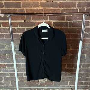 Urban Outfitters - Black Buttonup Blouse